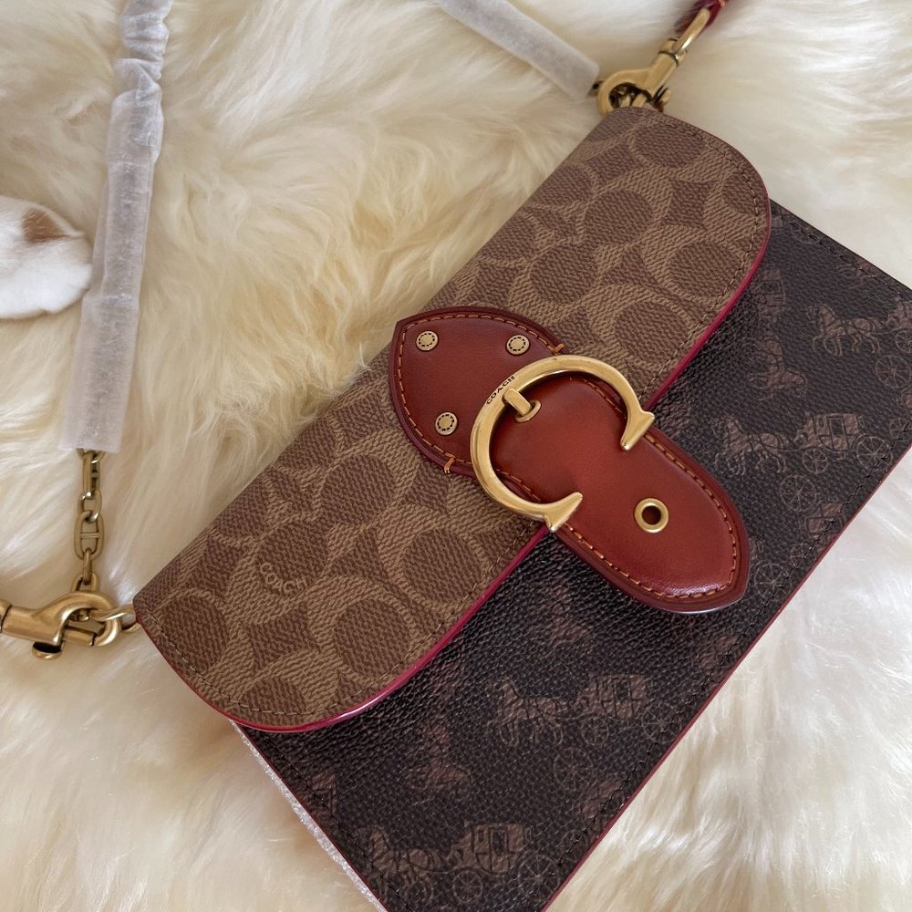 Coach Beat Crossbody Clutch In Signature Canvas